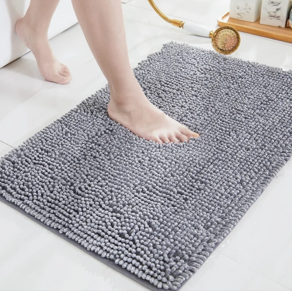 Beqhause Chenille Bath Rug - 17
